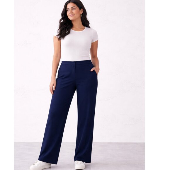 Charter Club Pants - 2/$30 Charter Club Navy Flat Front Pants Large